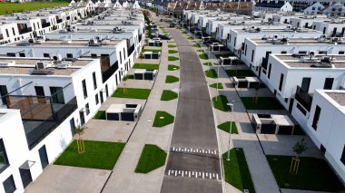 Yeni ilçe binası modern mimari Wroclaw Polonya