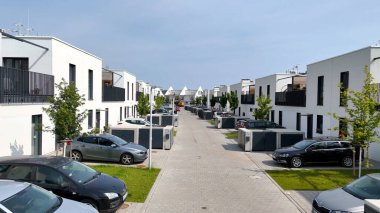 Yeni ilçe binası modern mimari Wroclaw Polonya