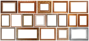 İzole resim çerçeveleri sergisi iç dizisi