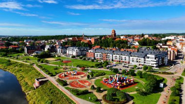 Avrupa Çeçen Polonya 'dan şehir manzarası