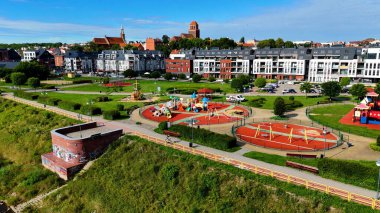 Avrupa Çeçen Polonya 'dan şehir manzarası