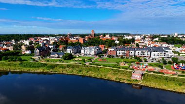 Avrupa Çeçen Polonya 'dan şehir manzarası
