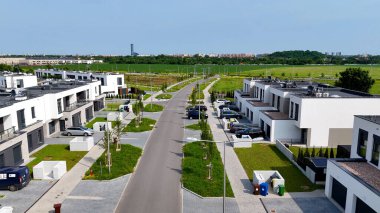 Yeni ilçe binası modern mimari Wroclaw Polonya