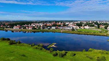 Avrupa Çeçen Polonya 'dan şehir manzarası