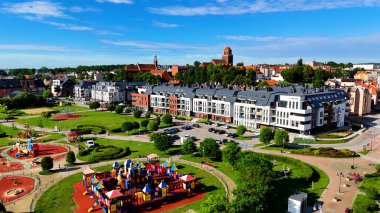 Avrupa Çeçen Polonya 'dan şehir manzarası