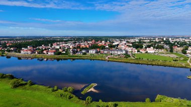 Avrupa Çeçen Polonya 'dan şehir manzarası