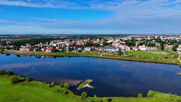Avrupa Çeçen Polonya 'dan şehir manzarası