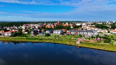 Avrupa Çeçen Polonya 'dan şehir manzarası