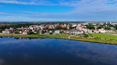 Avrupa Çeçen Polonya 'dan şehir manzarası