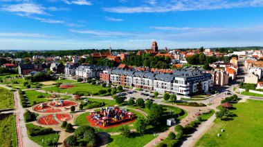 Avrupa Çeçen Polonya 'dan şehir manzarası