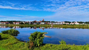 Avrupa Çeçen Polonya 'dan şehir manzarası