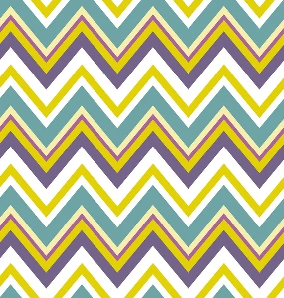 Chevron Vibrant Motif Sans Couture Zigzags Multicolores Conception Surface Estivale — Image vectorielle