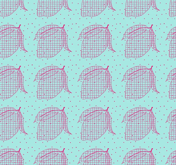 Turkuaz arka planda sonu gelmez limon deseni. Gazlı bez desenli pembe limon hatları, tekstil ve kağıt için orijinal yüzey tasarımı.