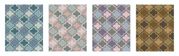 Koyu sarı, terakotta ve koyu mavi arkaplanda mavi şekilli klasik geometrik dikişsiz desen. Yazdırma ve dekorasyon için rahat minimalist yüzey tasarımı.