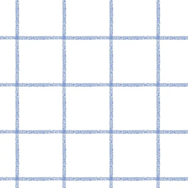 Простой Бесшовный Узор Одной Тонкой Текстурированной Синей Полоски Белом Заднике — стоковый вектор