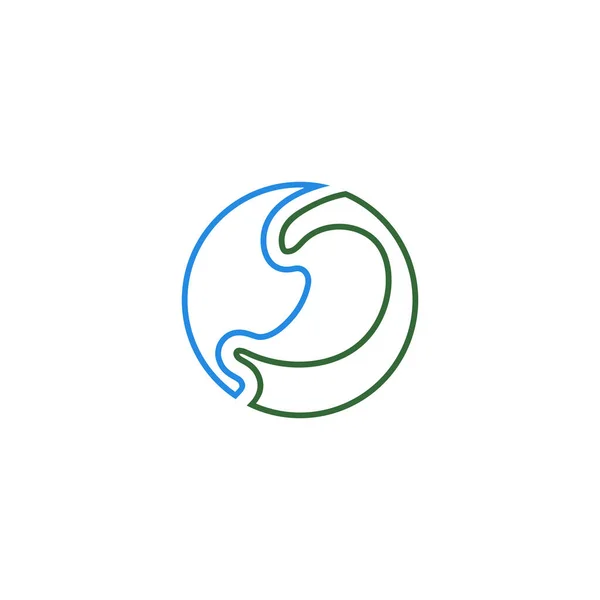 Логотип Шлунка Векторний Дизайн Ілюстрації — стоковий вектор