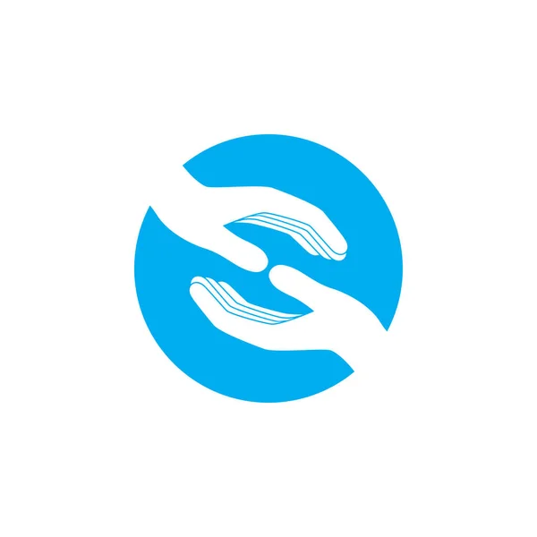 Modèle Véktor Logo Main Ouverte — Image vectorielle