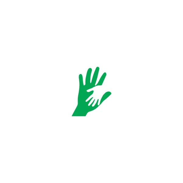 Open Hand Logo Vektor Template — Stock Vector