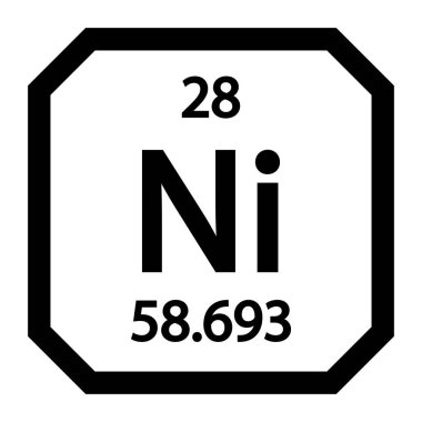 Nikel simge vektör şablonu tasarımı