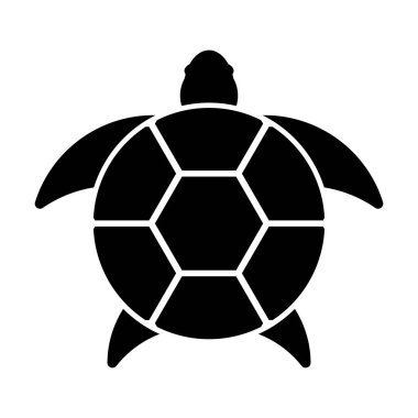 kaplumbağa simgesi vektör illüstrasyon logo şablonu