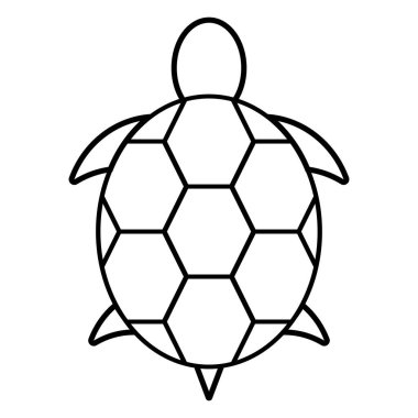 kaplumbağa simgesi vektör illüstrasyon logo şablonu