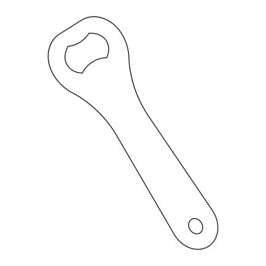 şişe açıcı ikon vektör illüstrasyon tasarımı