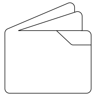 cüzdan simgesi vektör illüstrasyon tasarımı