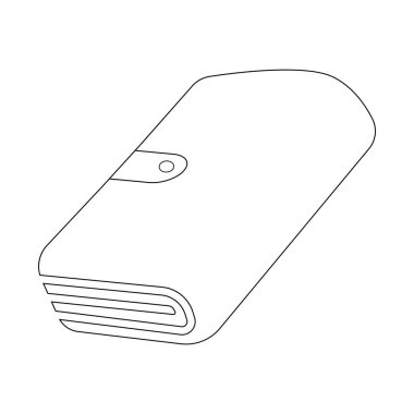 cüzdan simgesi vektör illüstrasyon tasarımı