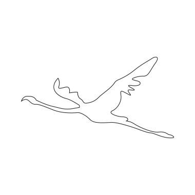 flamingo simgesi vektör illüstrasyon tasarımı