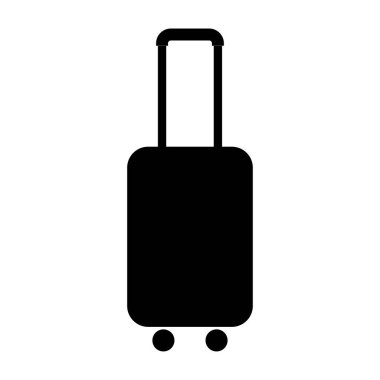 seyahat valizi ikon vektör çizimi tasarımı
