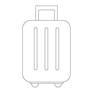 seyahat valizi ikon vektör çizimi tasarımı