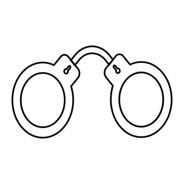 kelepçe ikon vektör çizimi tasarımı