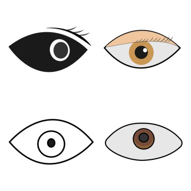 Göz simgesi vektör illüstrasyon tasarımı