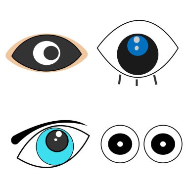 Göz simgesi vektör illüstrasyon tasarımı