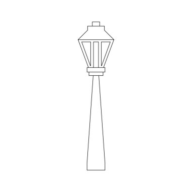 street lighting lamp icon illustration design
