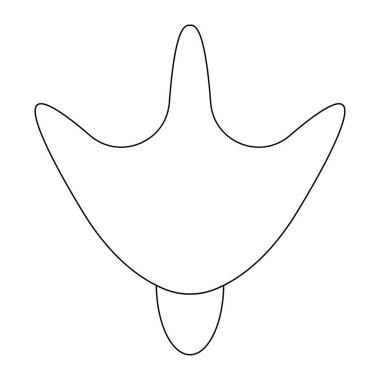 duck leg icon vector illustration design