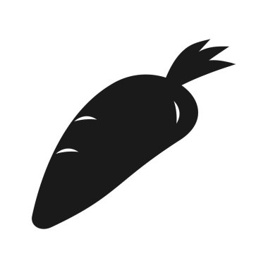 Havuç simgesi vektör çizimi