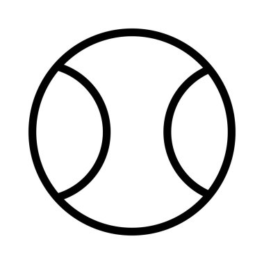 Tenis topu simgesi illüstrasyon tasarım