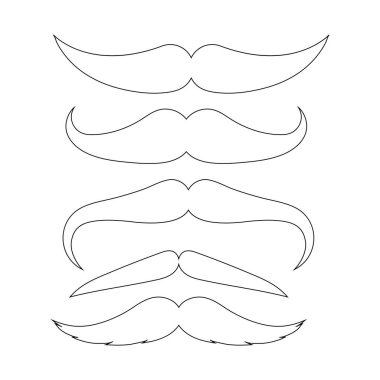  Mustache iconvektor illustration design