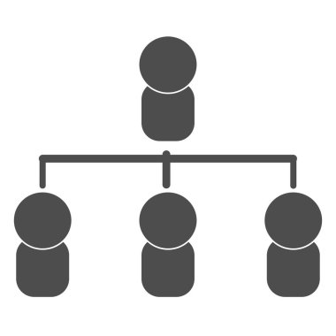 organizational structure icon illustartion design