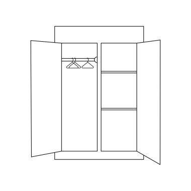 Kostüm ikonu vektör illüstrasyon tasarımı