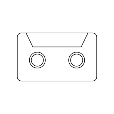 kaset simgesi vektör illüstrasyon tasarımı