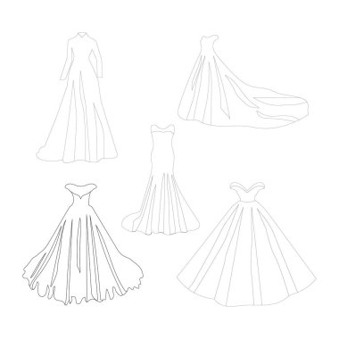 wedding dress icon vector illustration design
