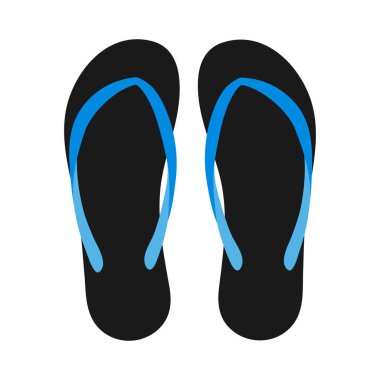 flip-flops logo vektör çizimi basit tasarım