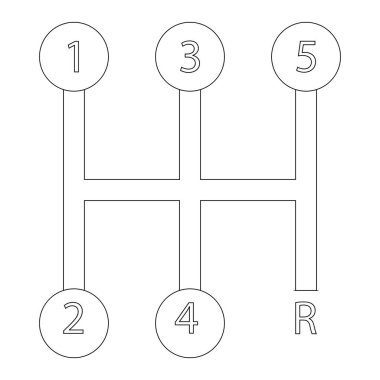 Çeşitli modellerin kaldıraç simgeleri, vektör illüstrasyonu basit tasarım.