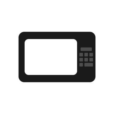 Mikrodalga vektör simgesi düz tasarım.