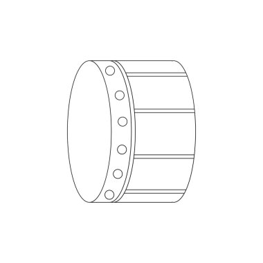 Ramazan davulunun Simge Vektörü illüstrasyonu.