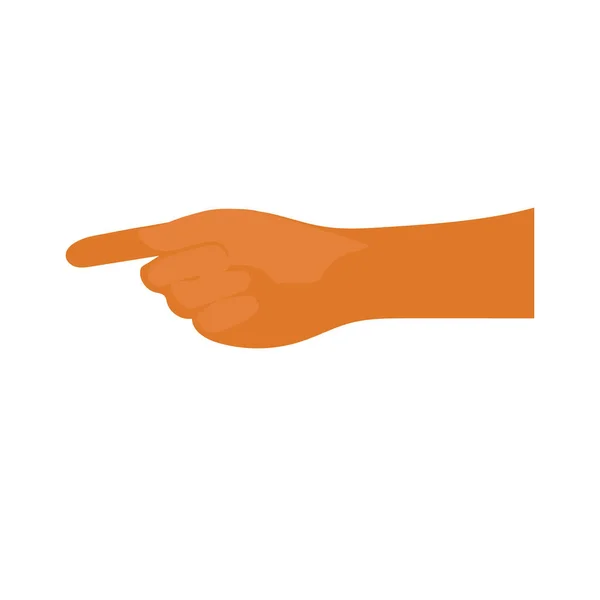 Hand Icon Pointing Illustration Design — Διανυσματικό Αρχείο