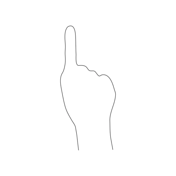 Hand Icon Pointing Illustration Design — Stockový vektor