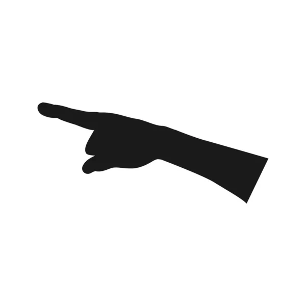 Hand Icon Pointing Illustration Design — Vetor de Stock